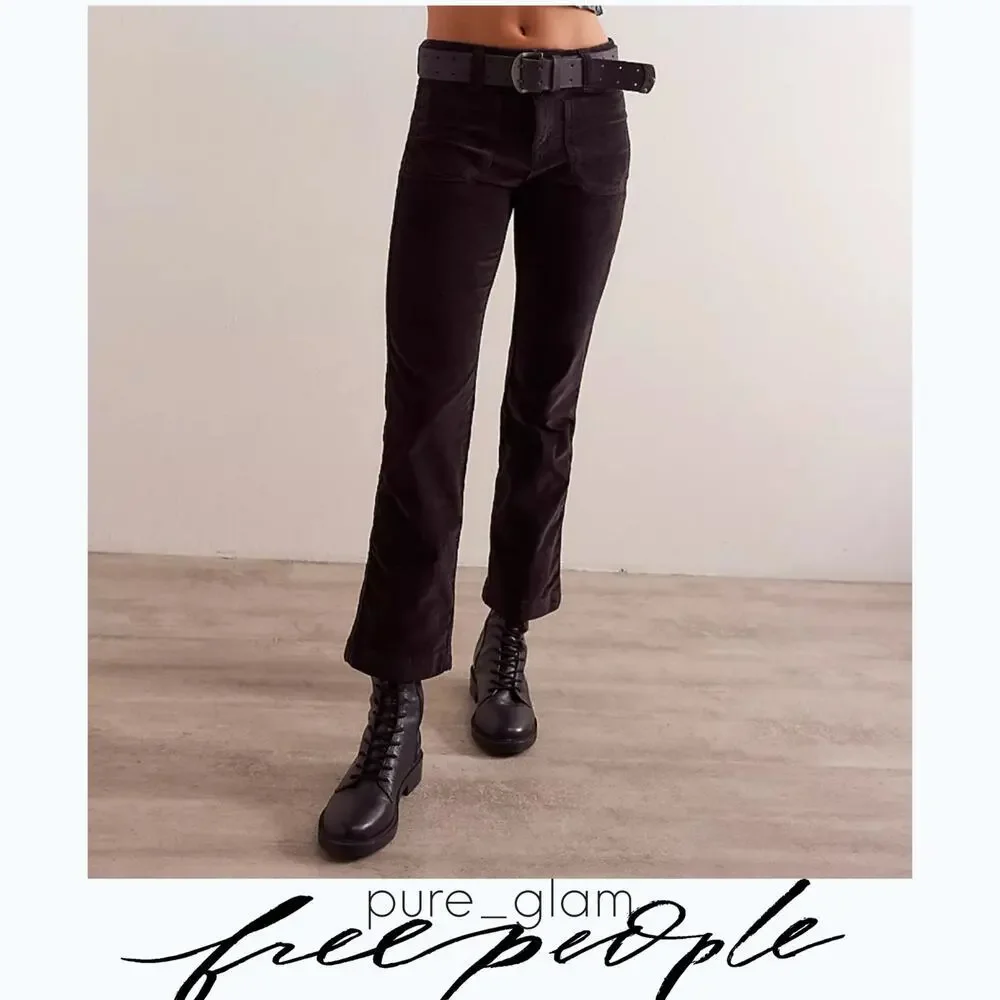 Free People corduroy pants cropped